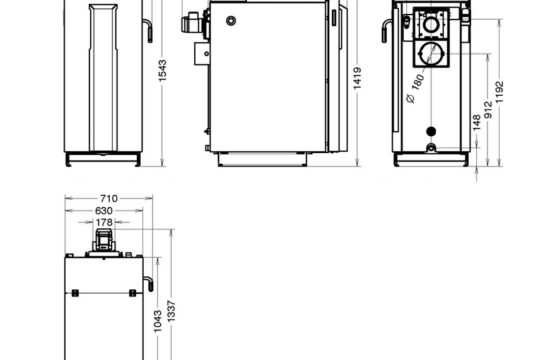 caldaia thermorossi Lambda EVO5 dimensioni